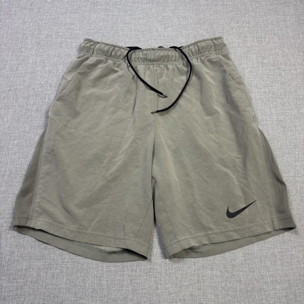 Nike Dri-FIT Flex 2.0 Training Running Unlined Shorts Mens Small Gray 9" Inseam